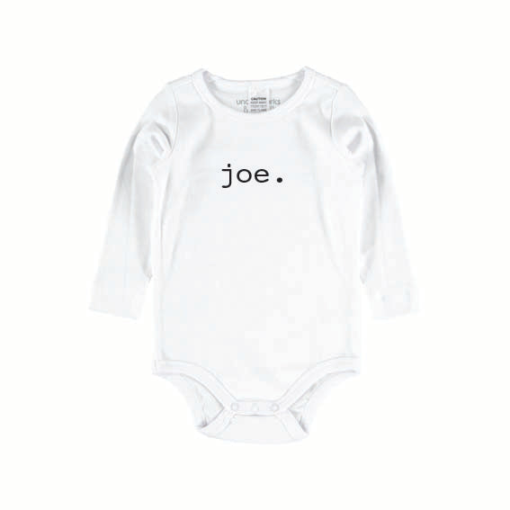 personalised onesie.